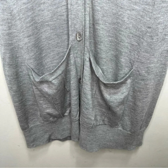 Eileen Fisher Grey 100% Cashmere Duster Cardigan Size S - Picture 3 of 8